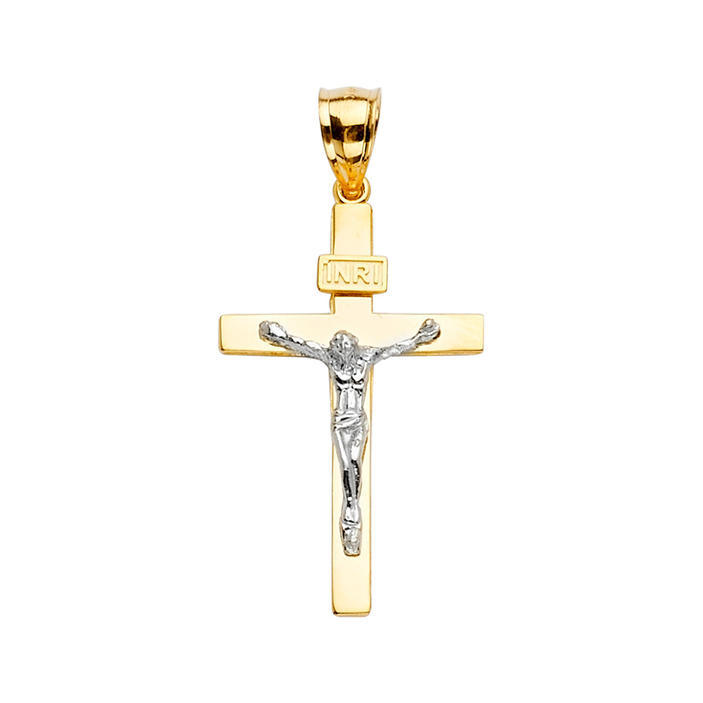 14KT REAL GOLD CRUCIFIX PENDANT