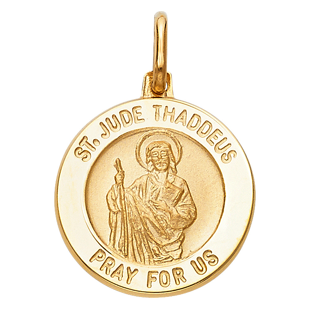 14KT REAL GOLD SAINT JUDE THADDEUS PENDANT