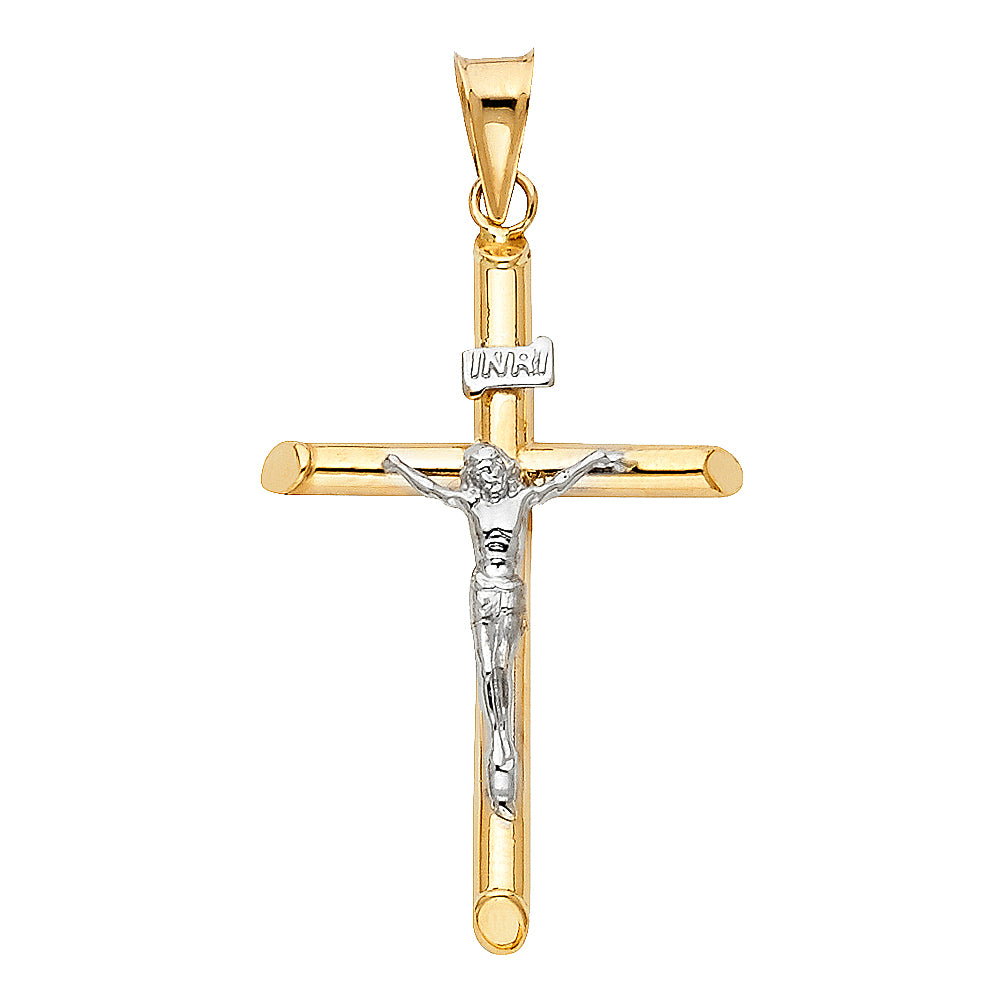14KT REAL GOLD CRUCIFIX PENDANT