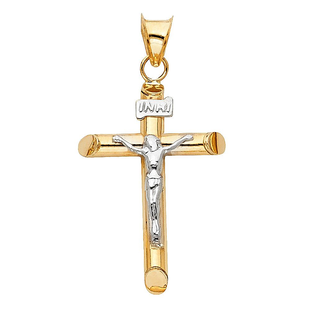 14KT REAL GOLD CRUCIFIX PENDANT