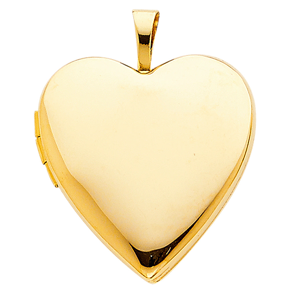 14KT REAL GOLD LOCKET HEART PENDANT