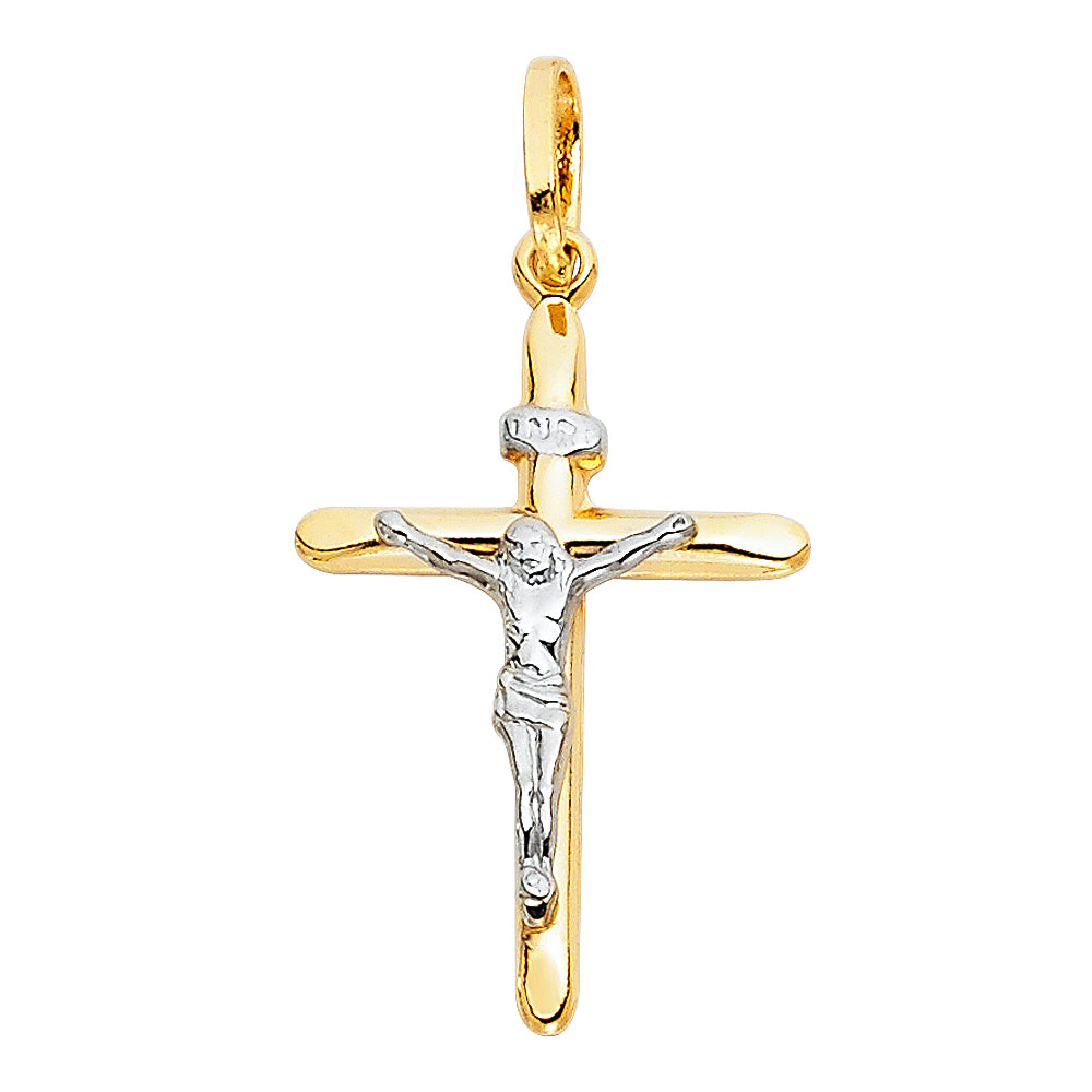14KT REAL GOLD CRUCIFIX PENDANT