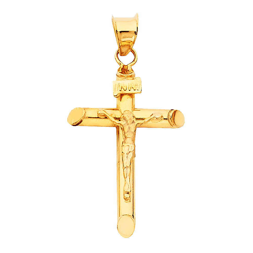 14KT REAL GOLD CRUCIFIX PENDANT