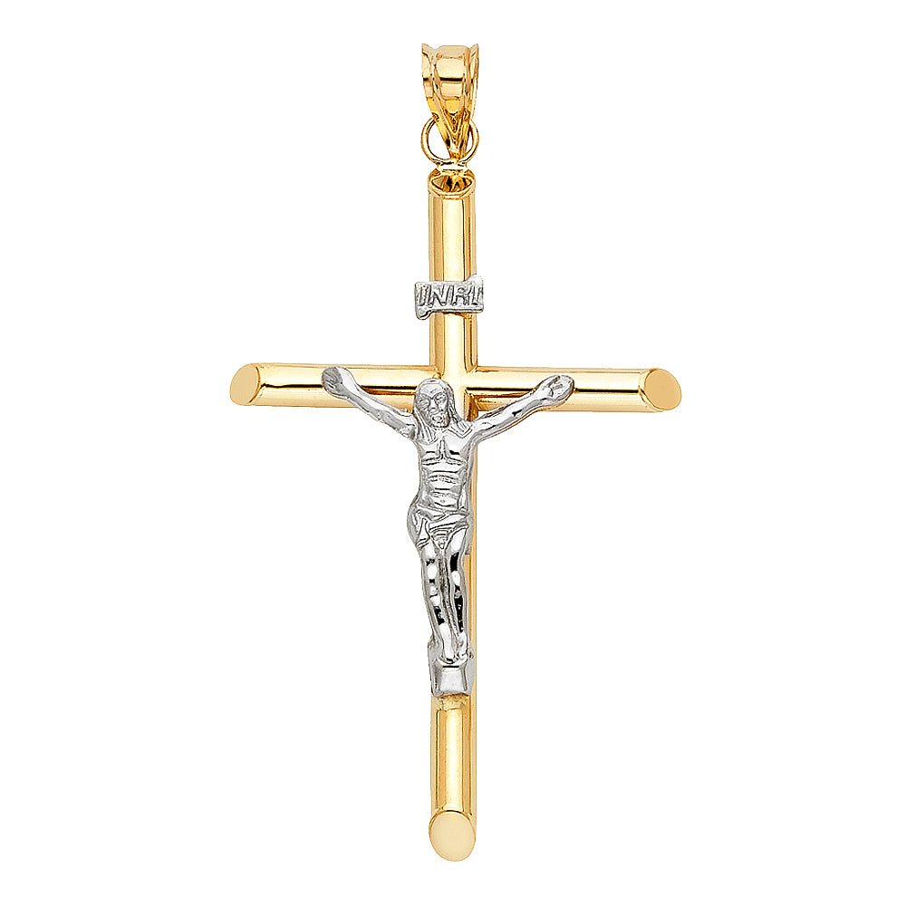 14KT REAL GOLD CRUCIFIX PENDANT
