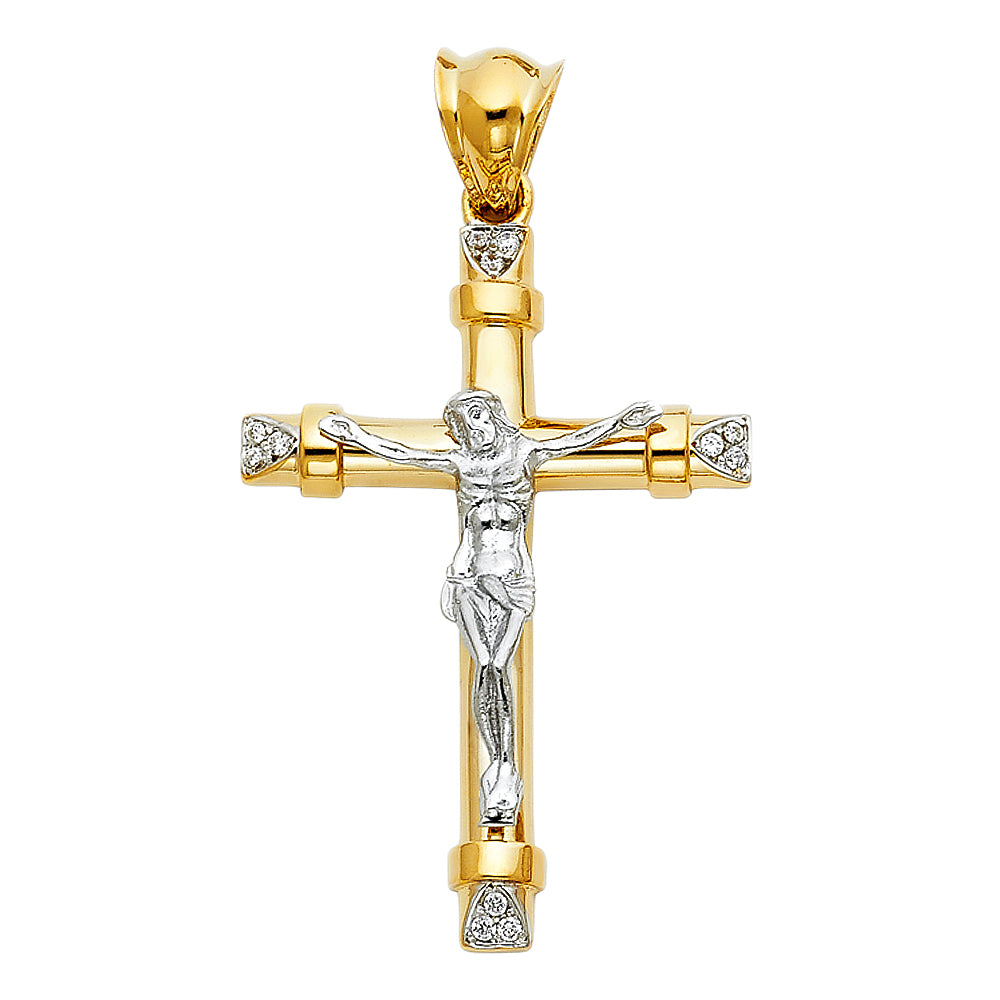 14KT REAL GOLD CRUCIFIX PENDANT