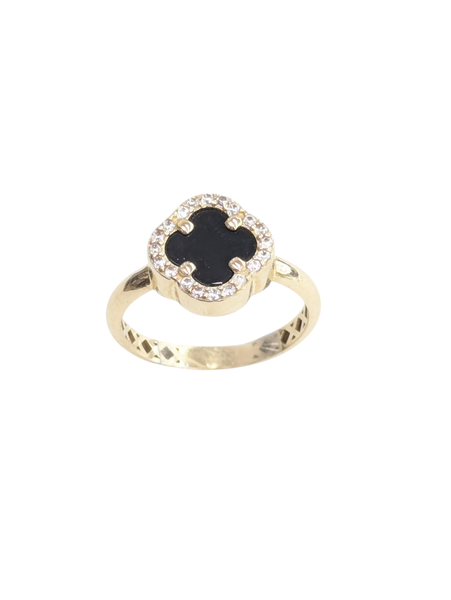 10kt REAL GOLD CLOVER STYLE RING