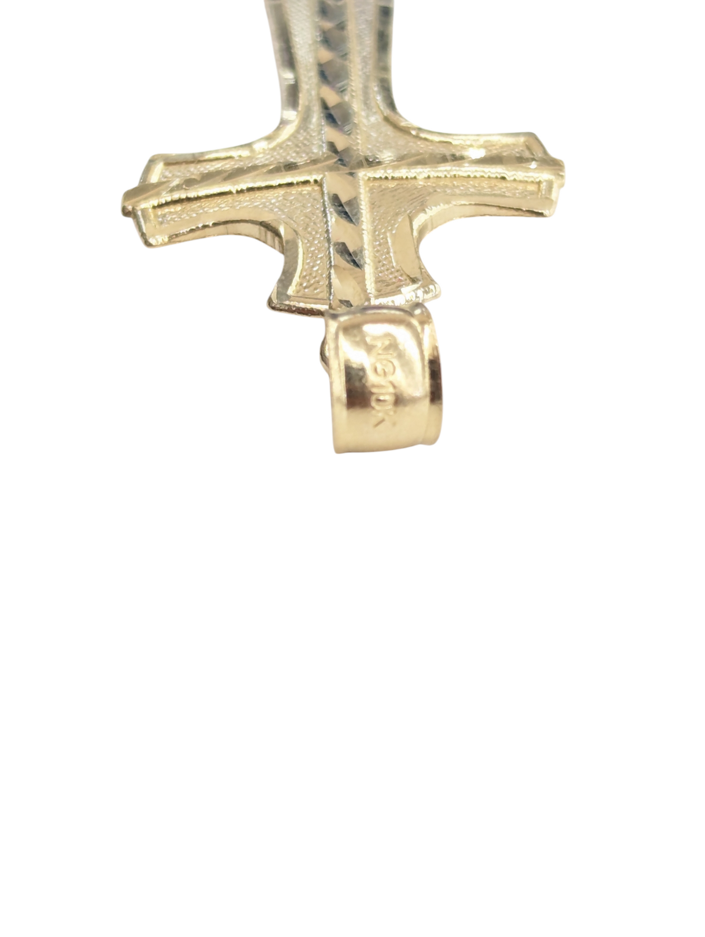 10kt REAL GOLD CROSS PENDANT