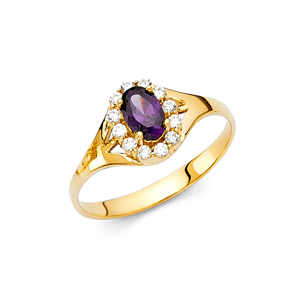 14KT REAL GOLD FANCY RING FOR WOMEN