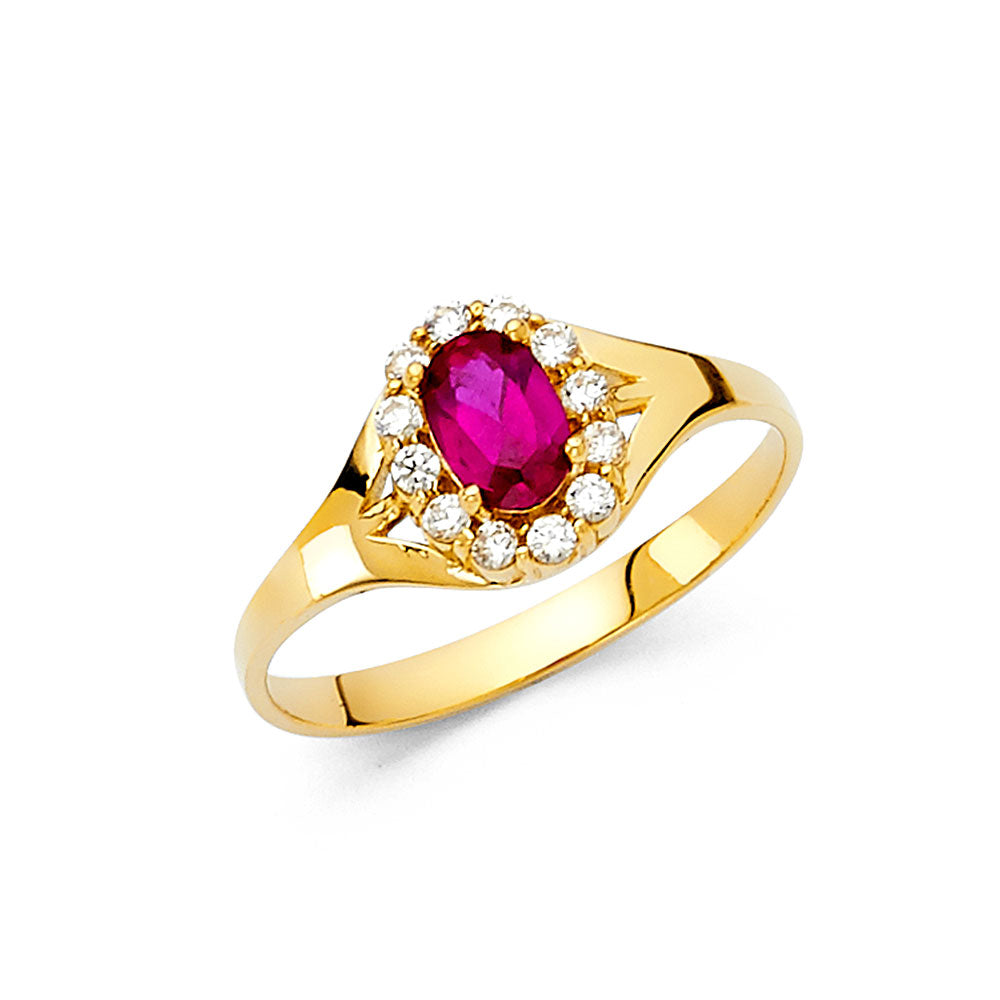 14KT REAL GOLD FANCY RING FOR WOMEN