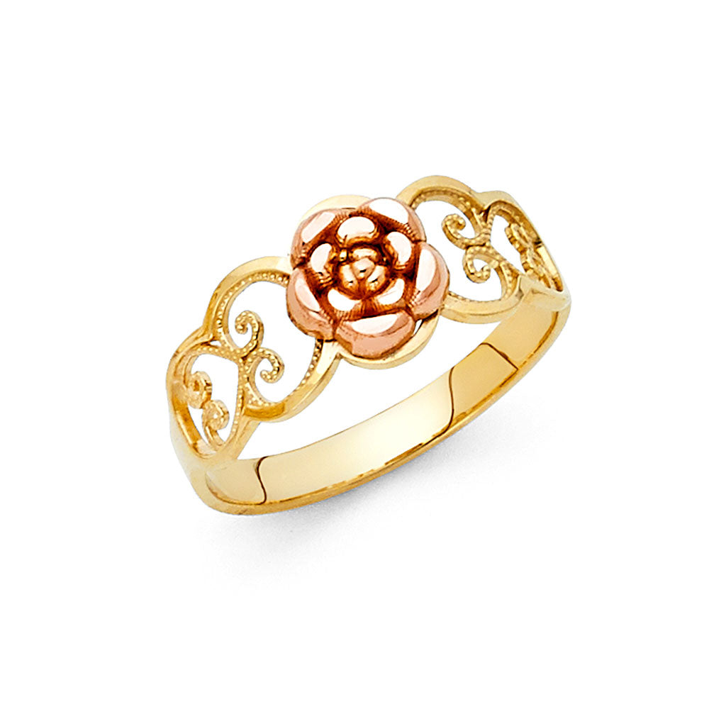 14KT REAL GOLD FANCY RING FOR WOMEN