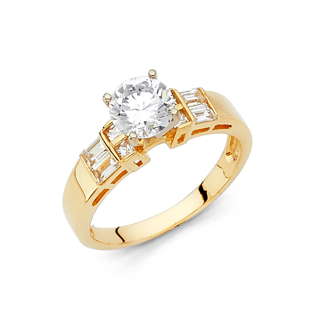 14KT REAL GOLD ENGAGEMENT RING FOR WOMEN