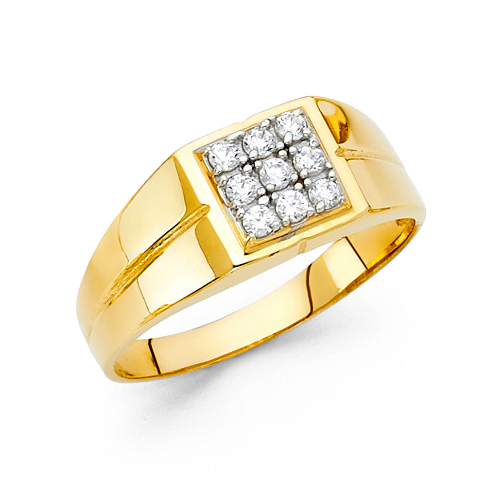 14KT REAL GOLD NUGGET RING FOR MEN