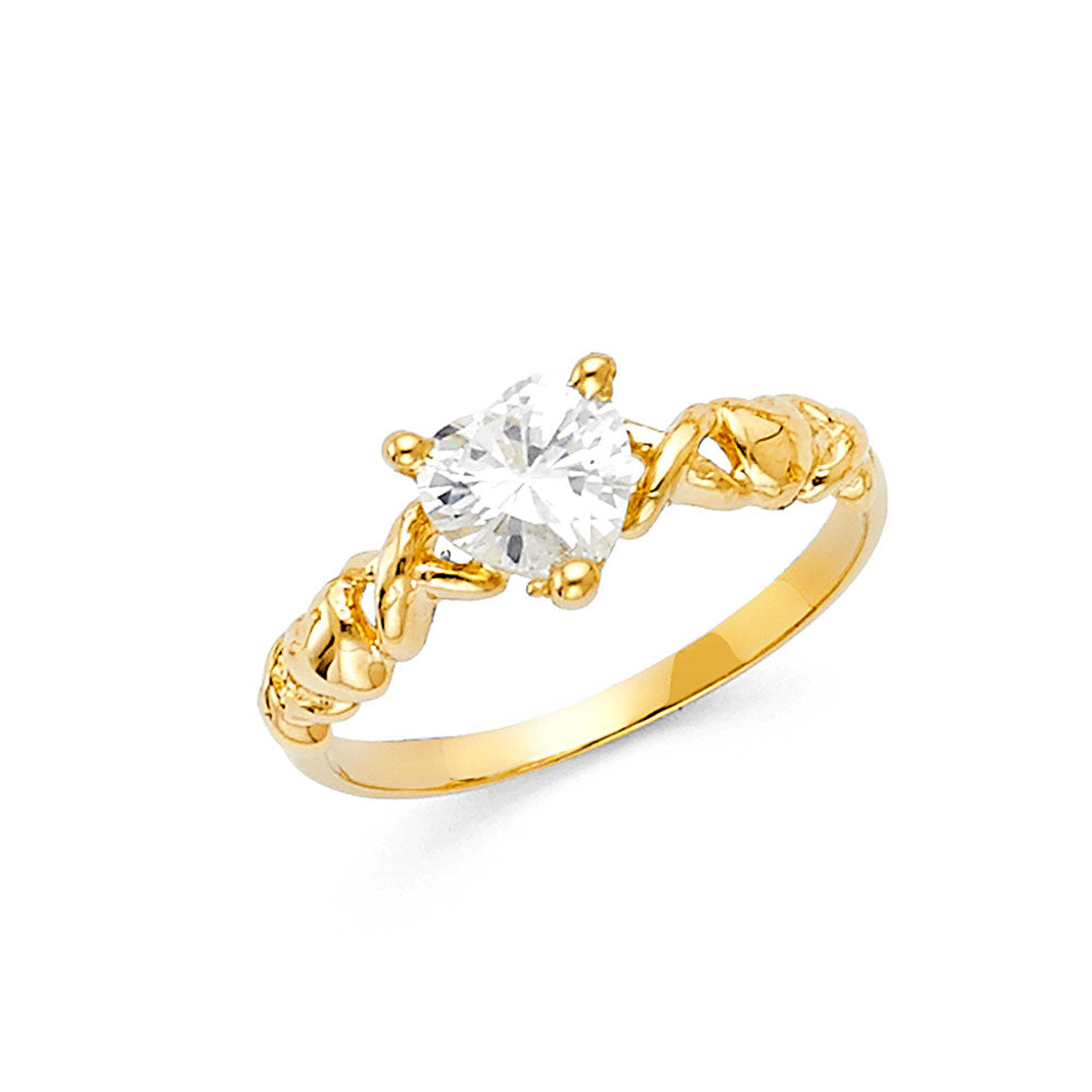 14KT REAL GOLD FANCY RING FOR WOMEN