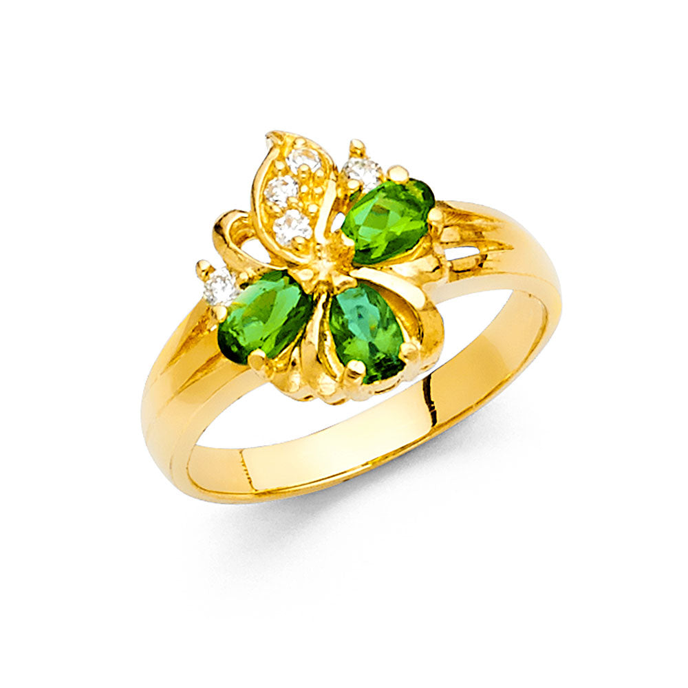 14KT REAL GOLD FANCY RING FOR WOMEN