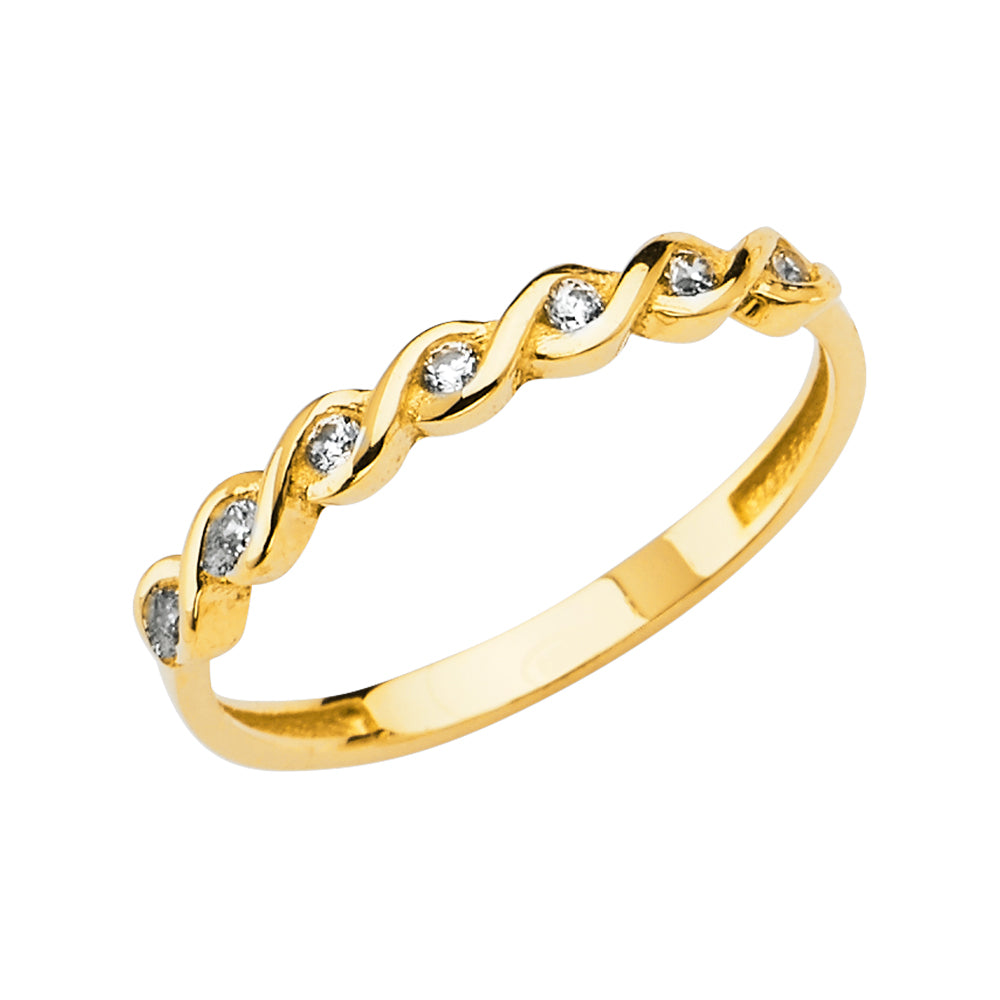 14KT REAL GOLD FANCY RING FOR WOMEN