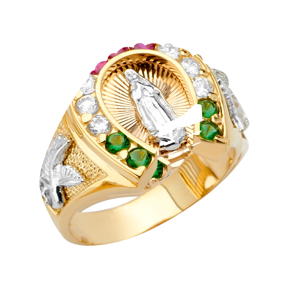 14KT REAL GOLD RELIGIOUS RING FOR MEN
