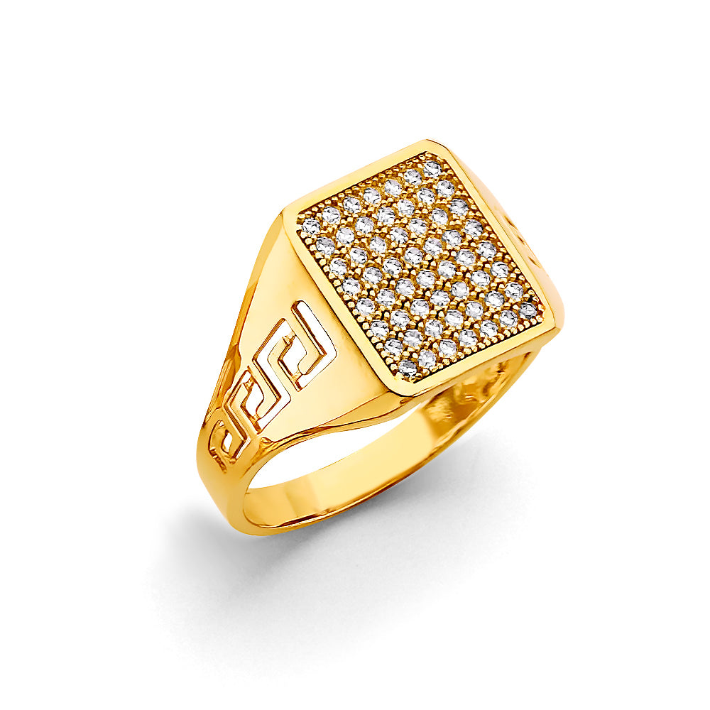 14KT REAL GOLD NUGGET RING FOR MEN