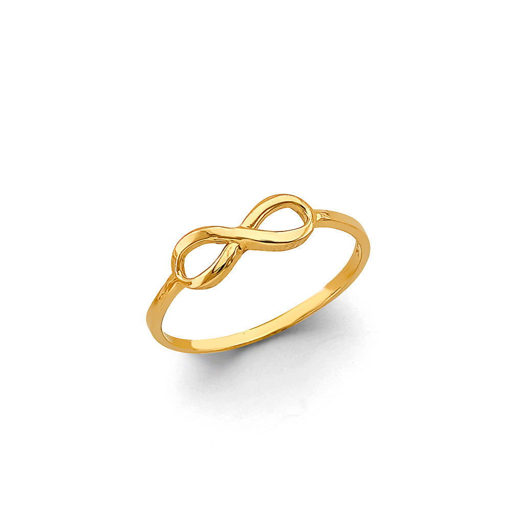 14KT REAL GOLD INFINITE RING FOR WOMEN