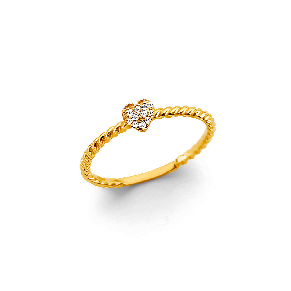 14KT REAL GOLD FANCY RING FOR WOMEN