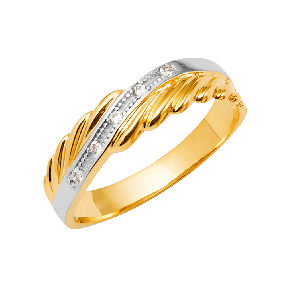 14KT REAL GOLD WEDDING TRIOSET