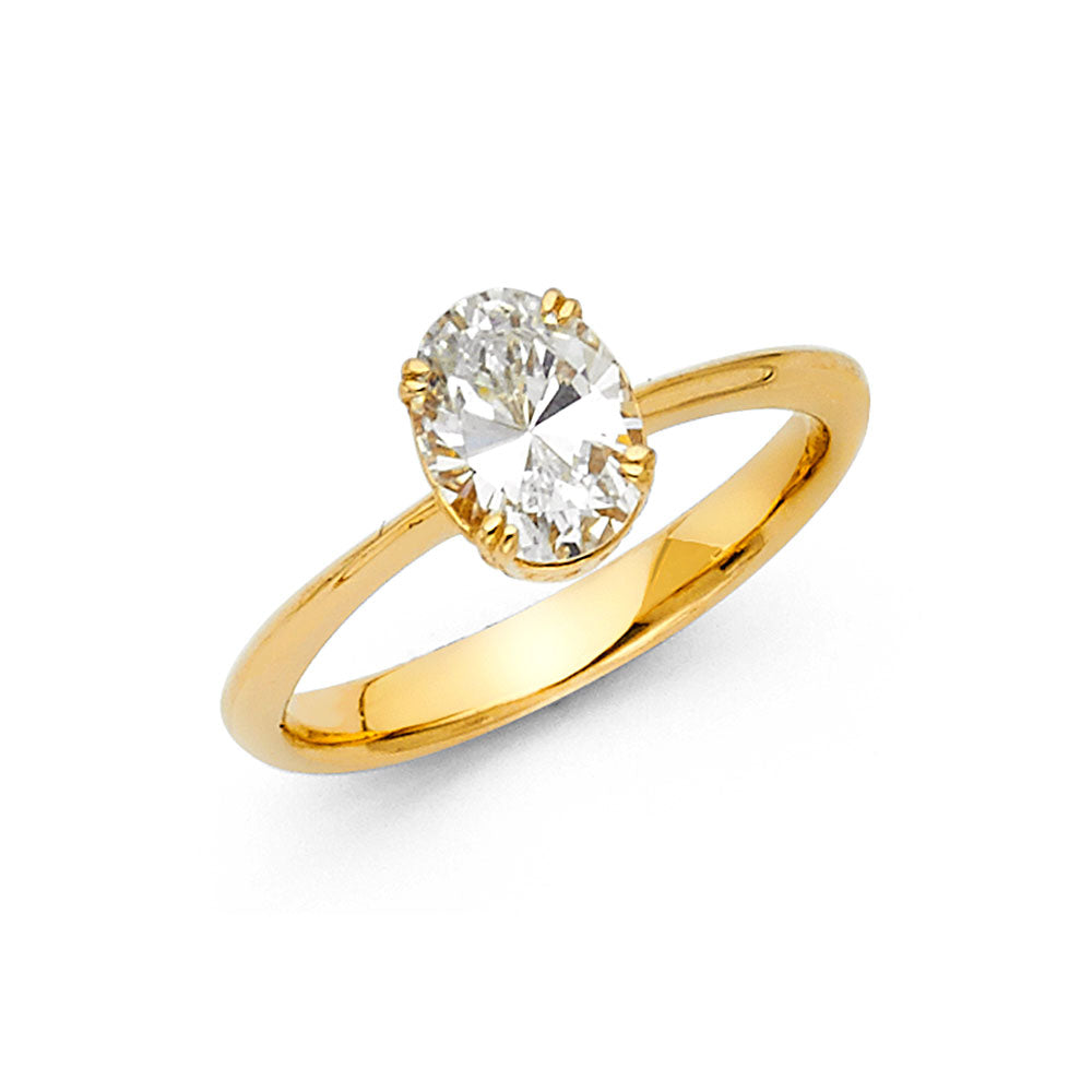 14KT REAL GOLD ENGAGEMENT RING