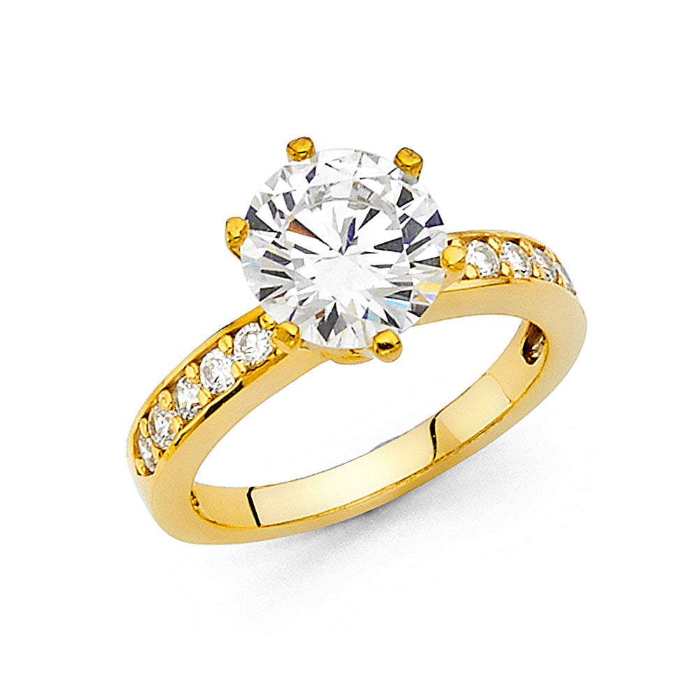 14KT REAL GOLD ENGAGEMENT RING