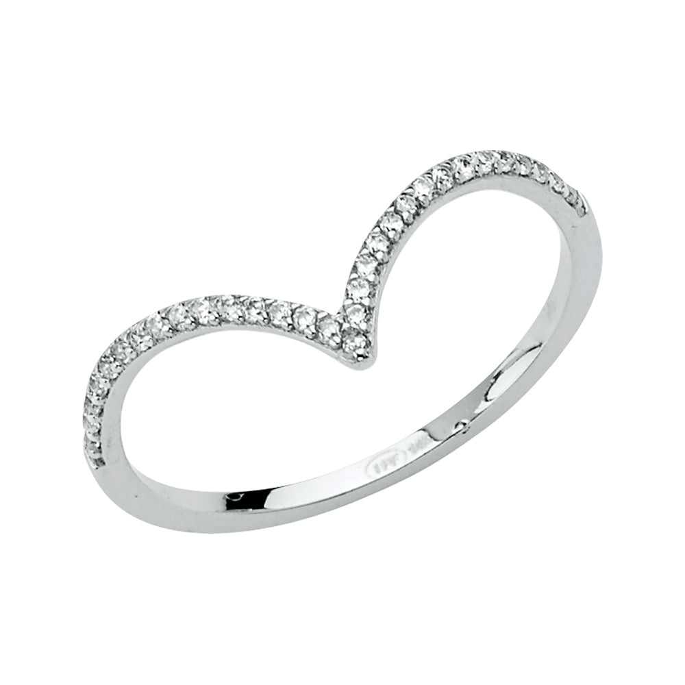 14kt Real White Gold Ring for Women