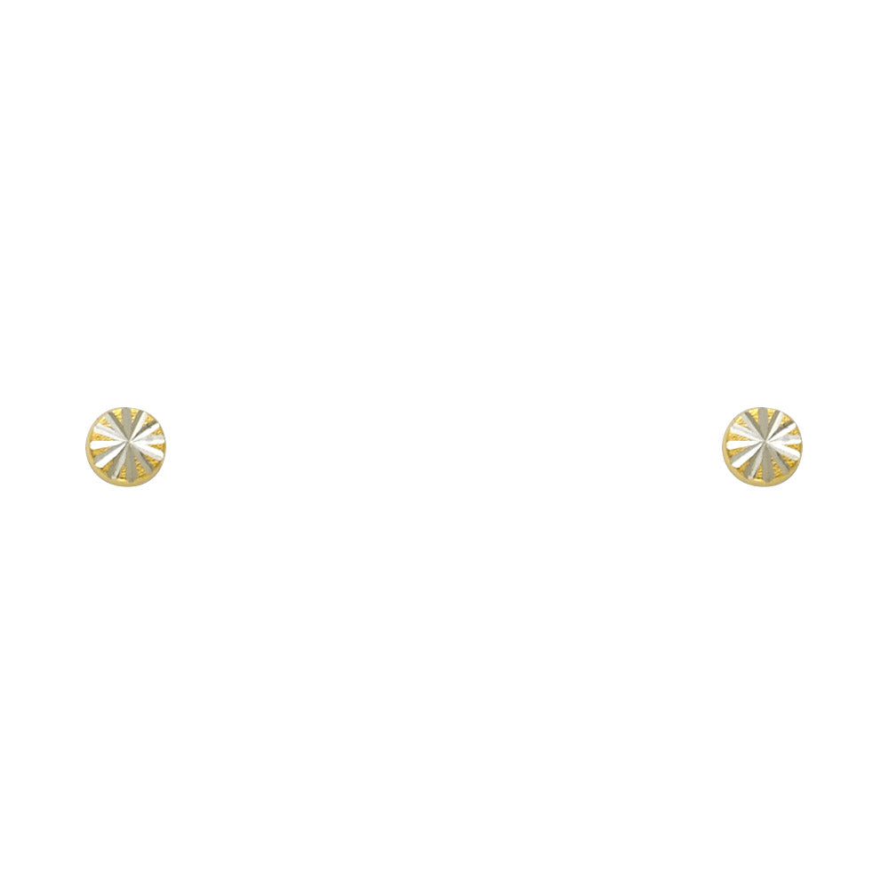 14KT REAL GOLD STUD EARRINGS FOR KIDS