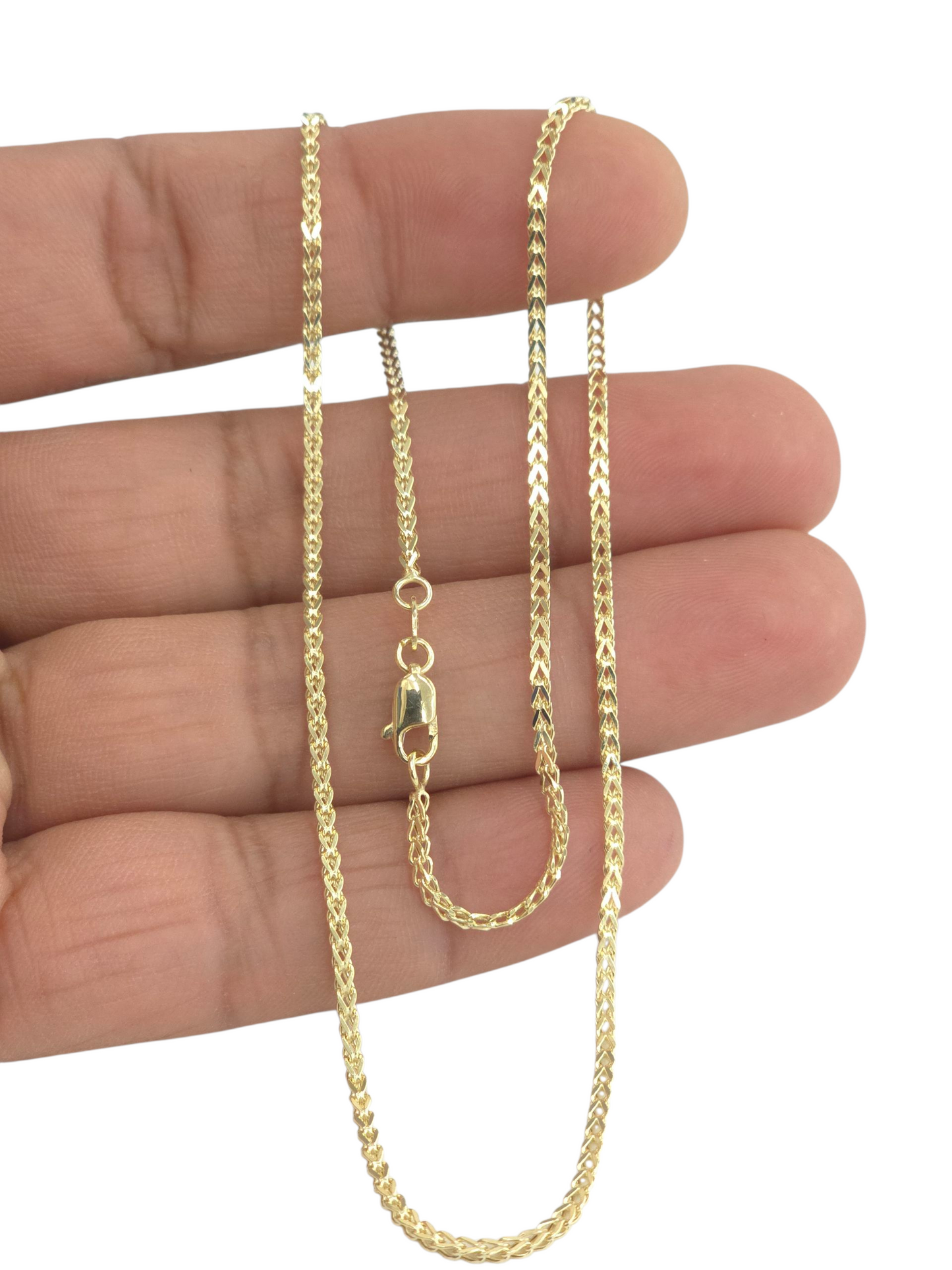 14KT REAL GOLD FRANCO CHAIN 1.6 MM