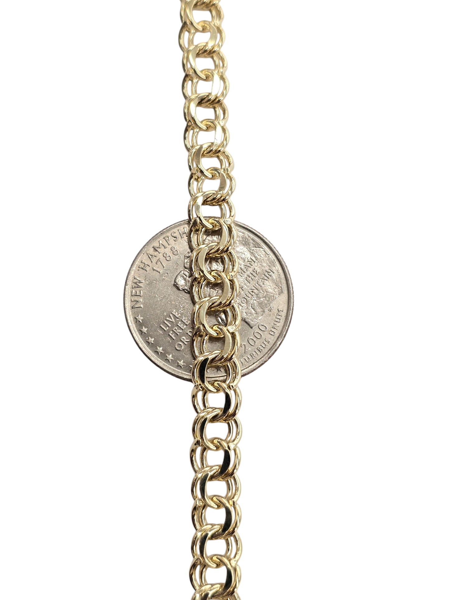 10KT REAL GOLD SOLID CHINO LINK CHAIN