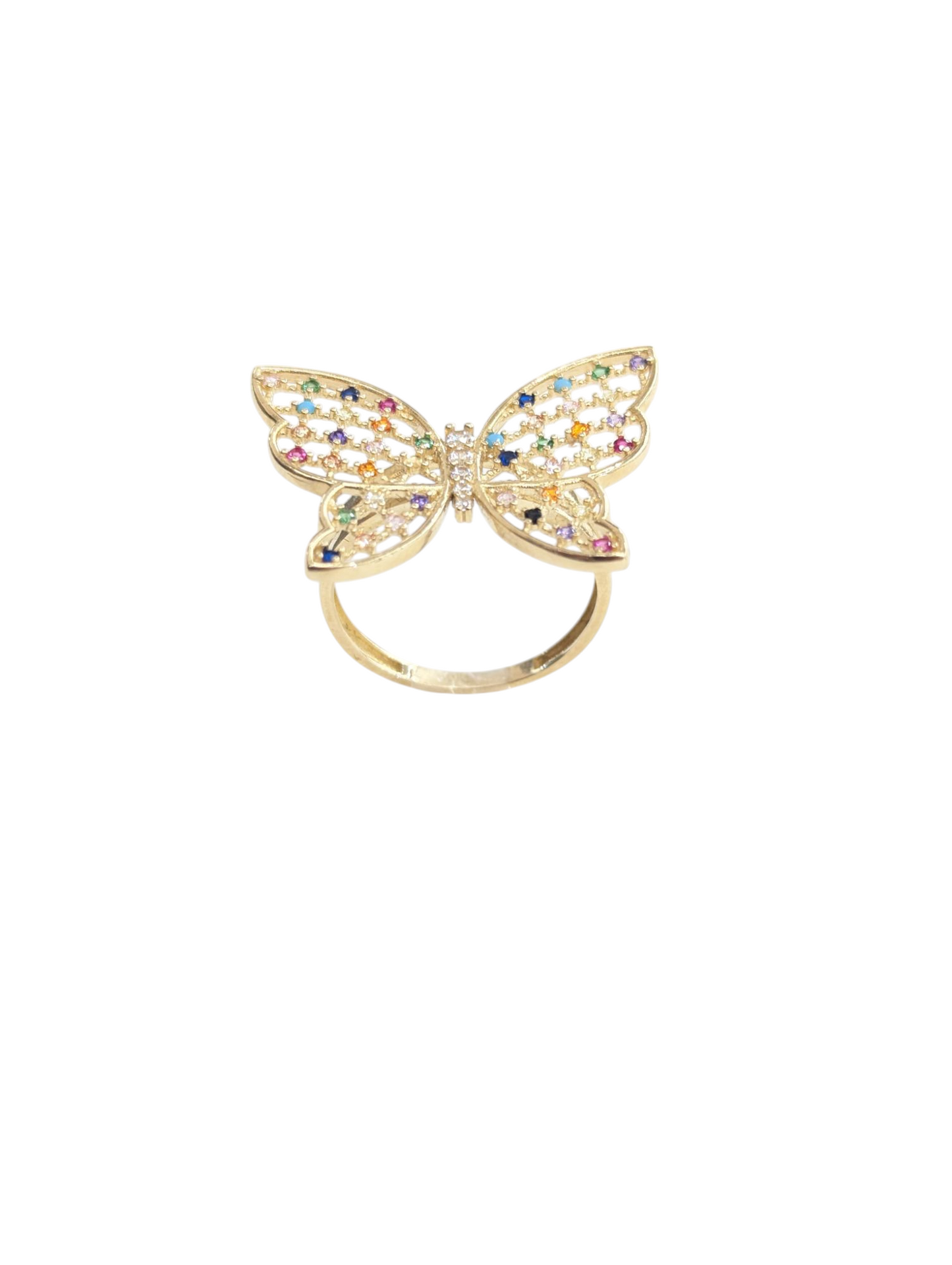 10KT REAL GOLD BUTTERFLY RING FOR WOMEN