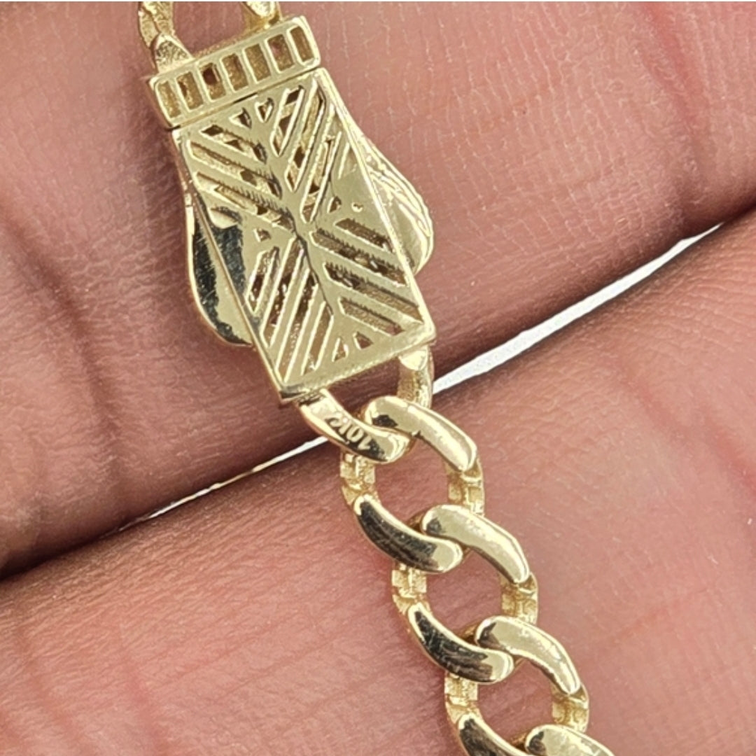 10KT REAL GOLD HEART FANCY BRACELET