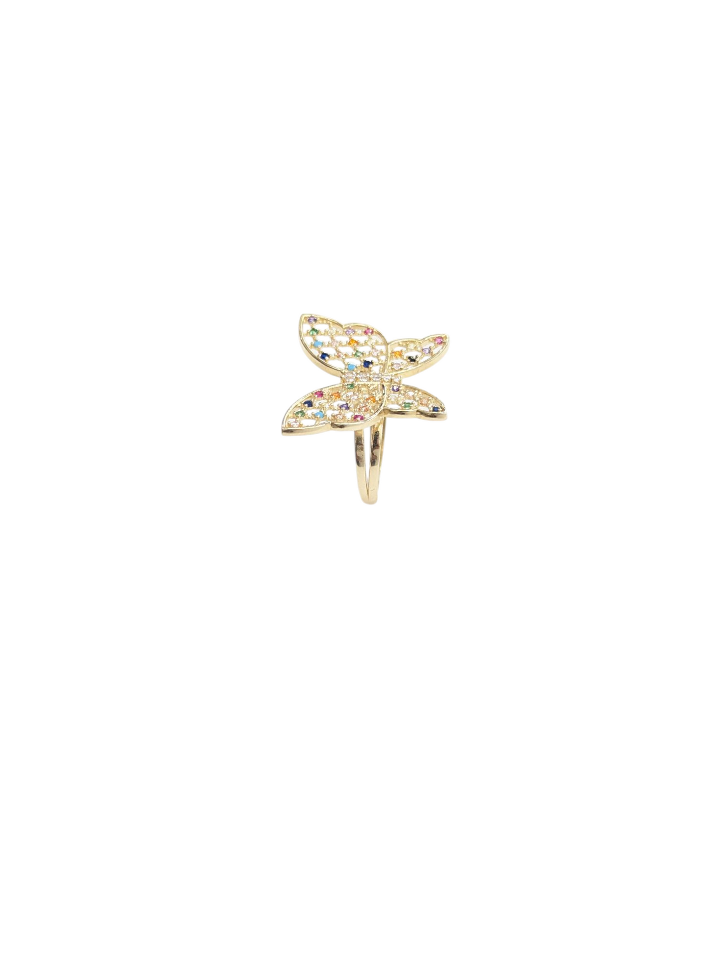 10KT REAL GOLD BUTTERFLY RING FOR WOMEN