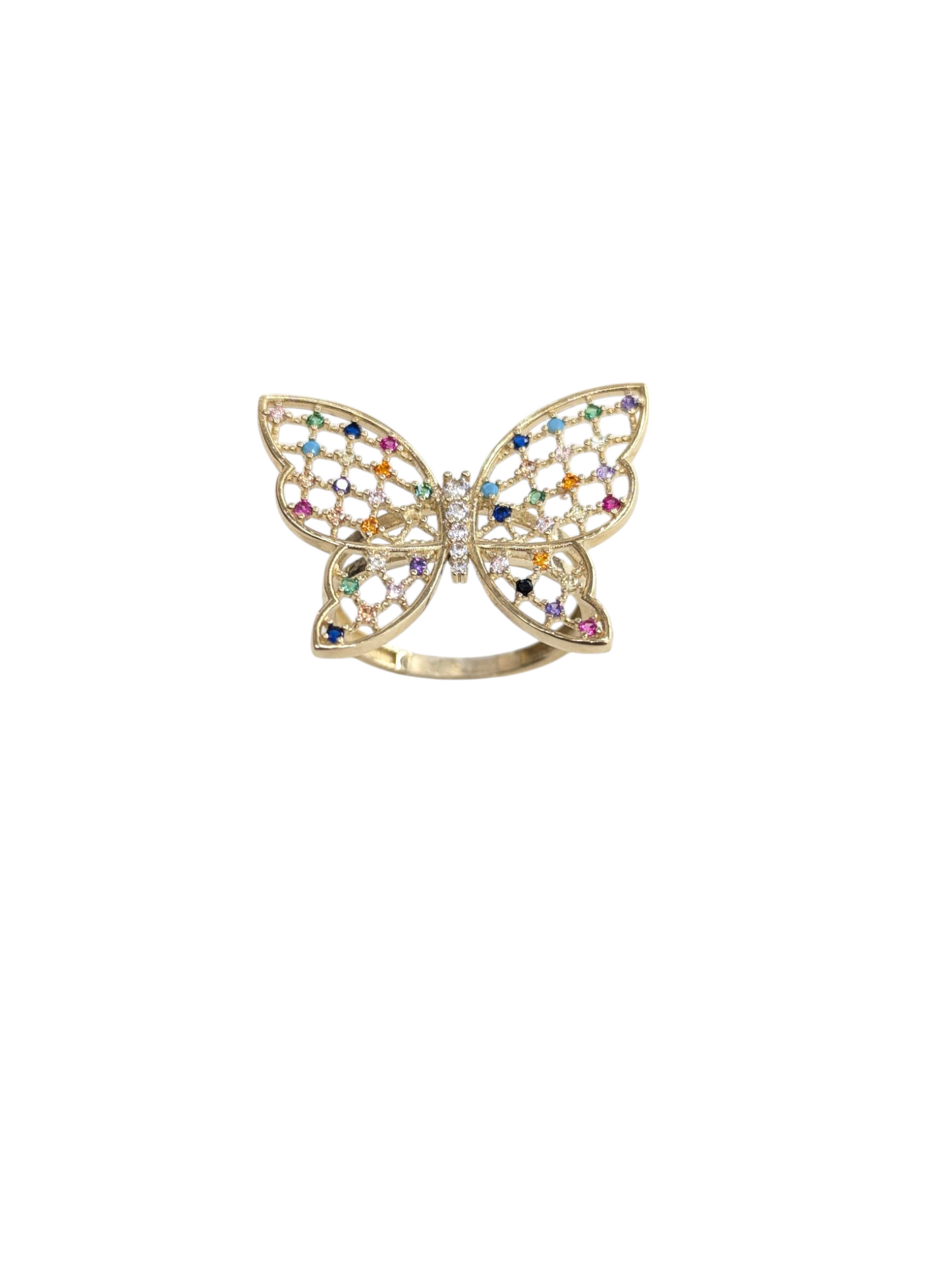 10KT REAL GOLD BUTTERFLY RING FOR WOMEN