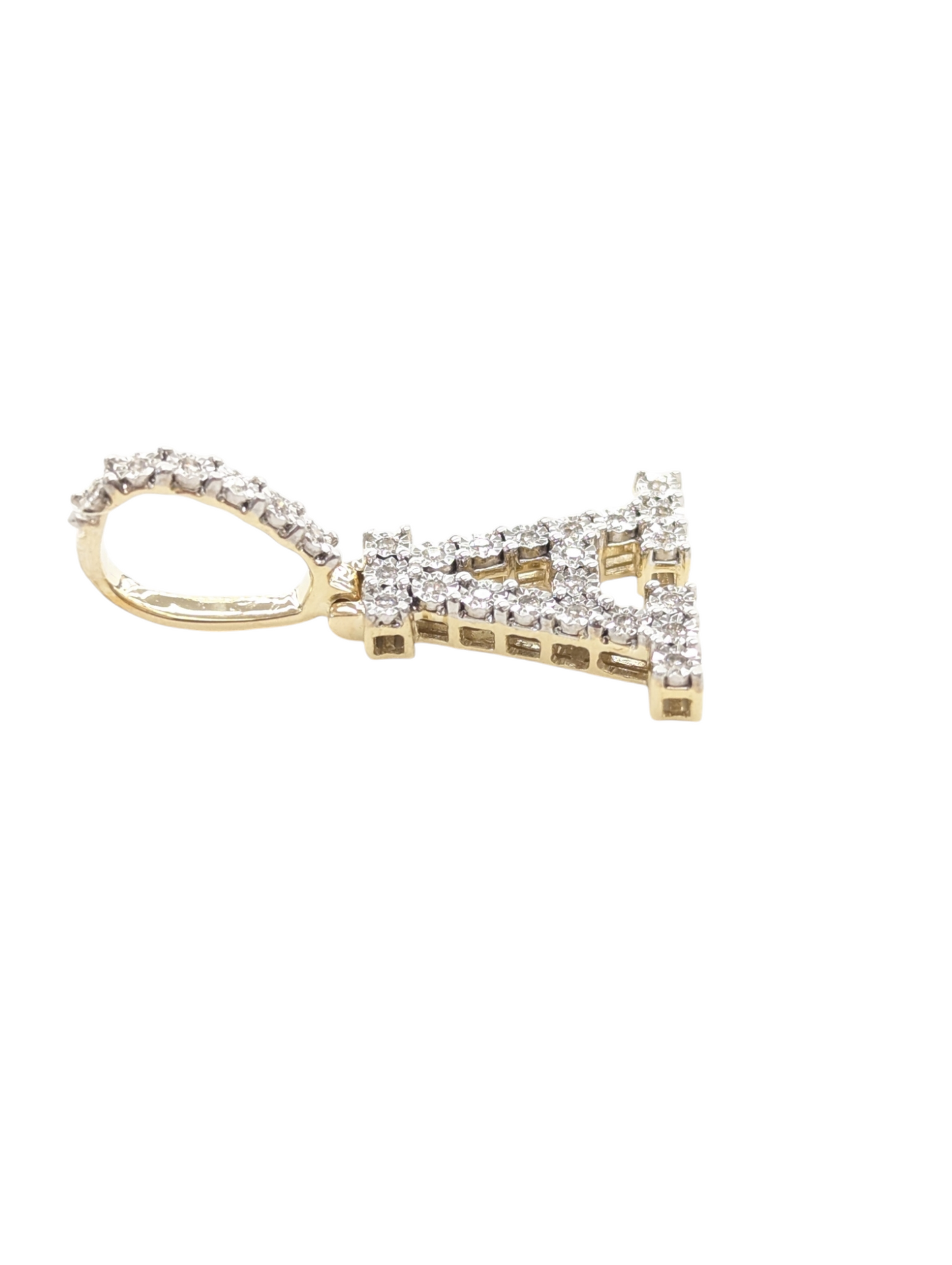 10KT 0.18-0.21 CT DIAMOND PENDANT FANUC STYLE INITIAL A