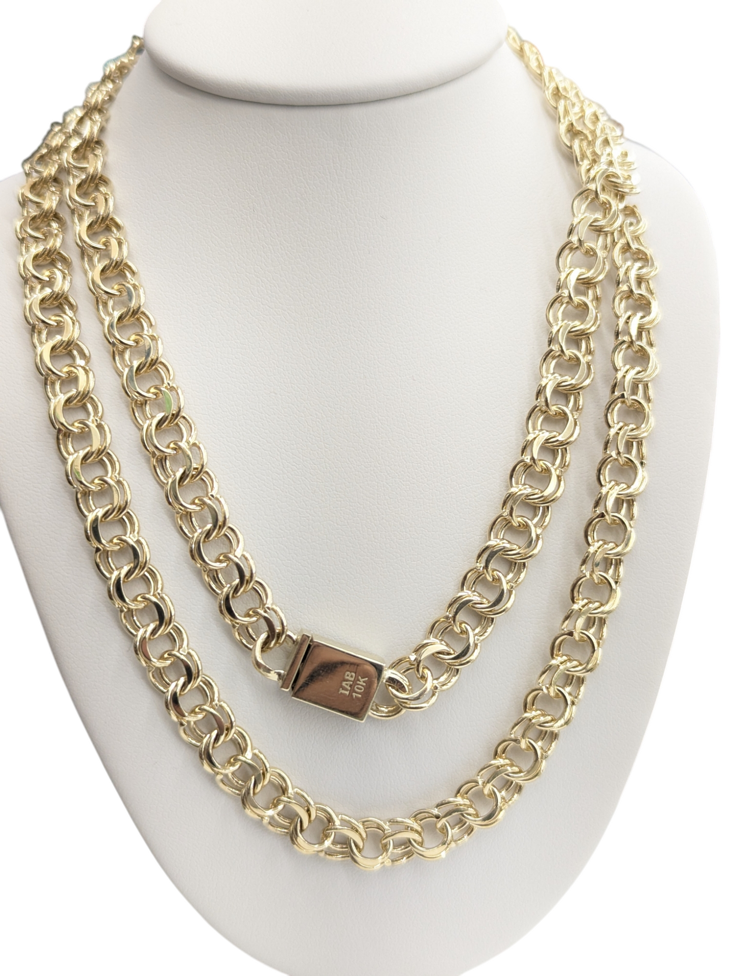 10KT REAL GOLD SOLID CHINO LINK CHAIN