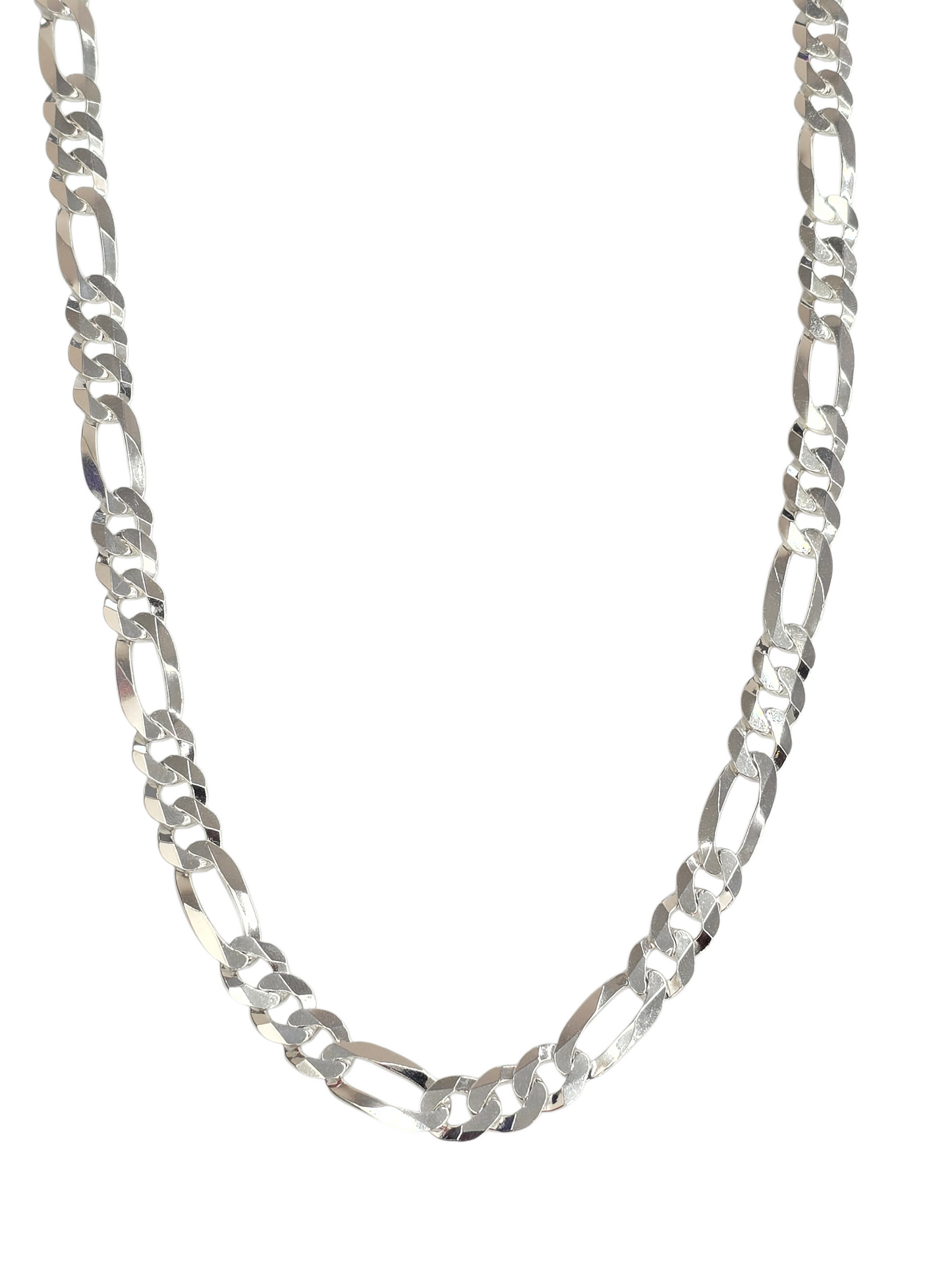 925 STERLING SILVER FIGARO CHAIN 10 MM