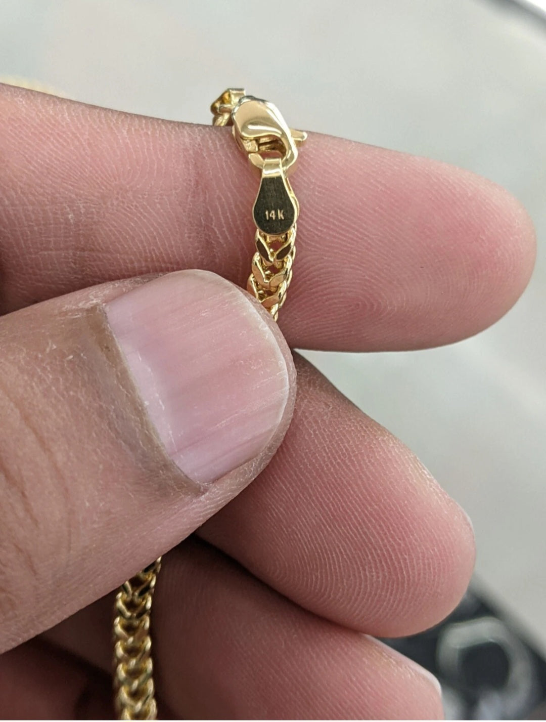 14KT REAL GOLD FRANCO CHAIN 3MM