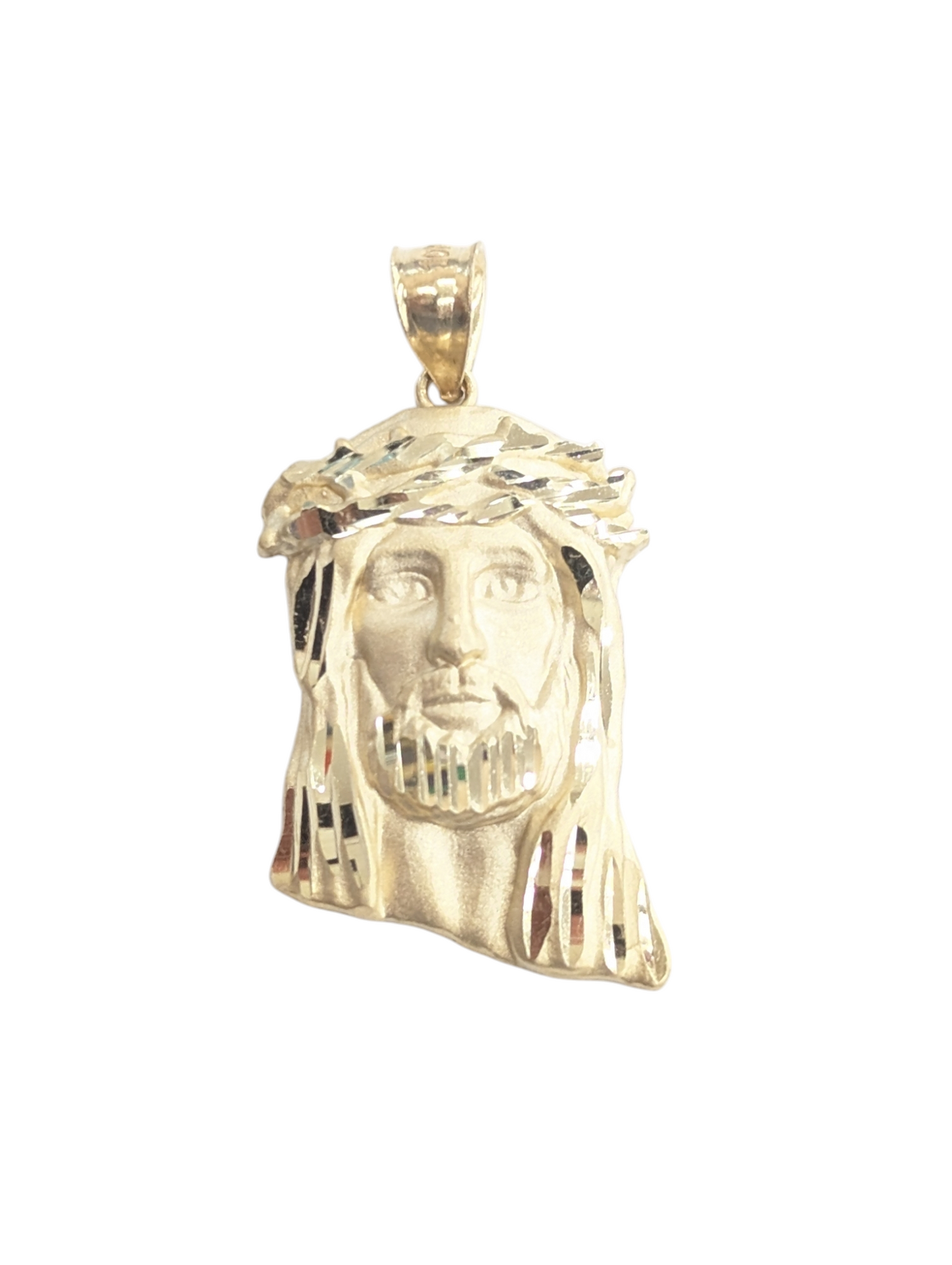 10kt REAL GOLD JESUS FACE PENDANT