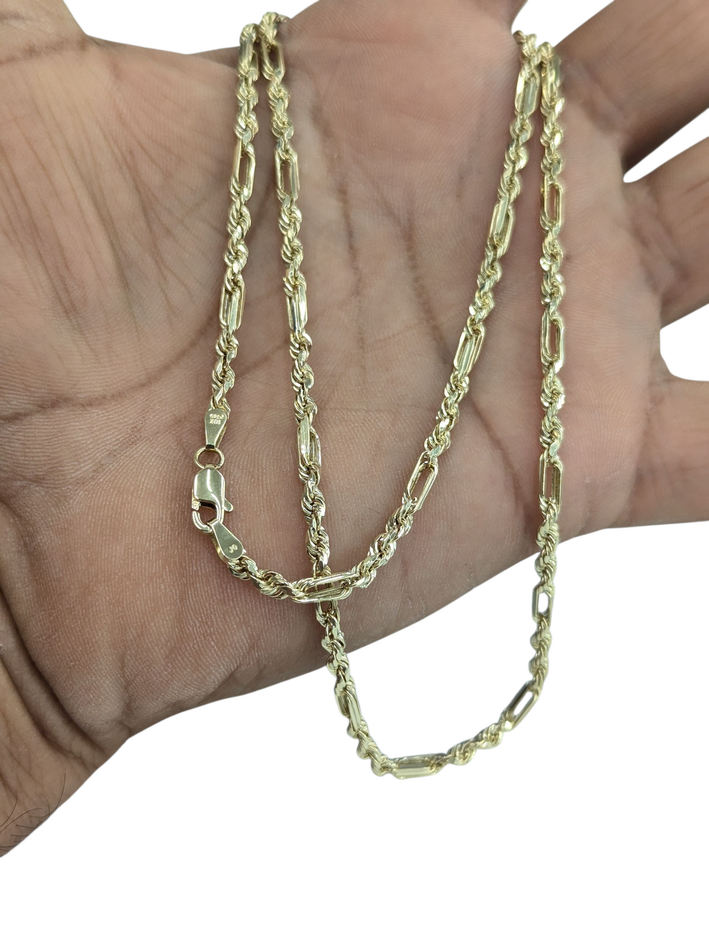10KT REAL GOLD MILANO CHAIN
