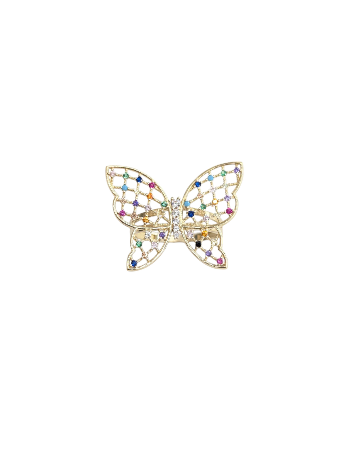 10KT REAL GOLD BUTTERFLY RING FOR WOMEN
