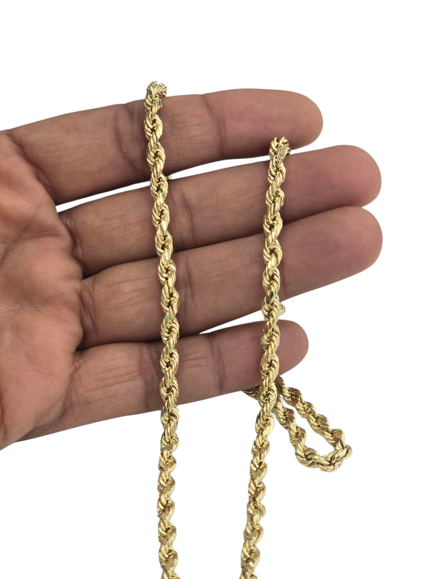 14KT REAL GOLD ROPE CHAIN 5MM