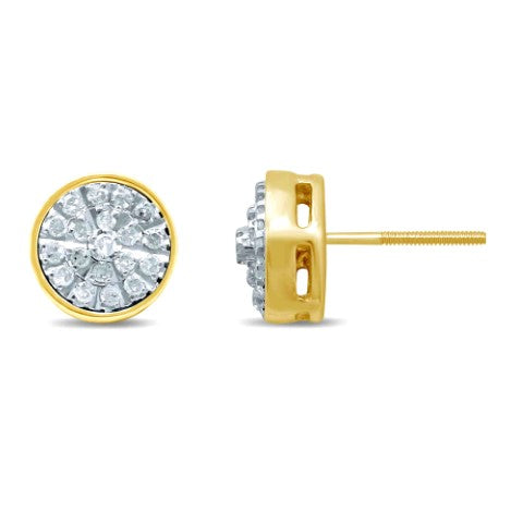 10KT 0.14-0.17CT D-EARRINGS