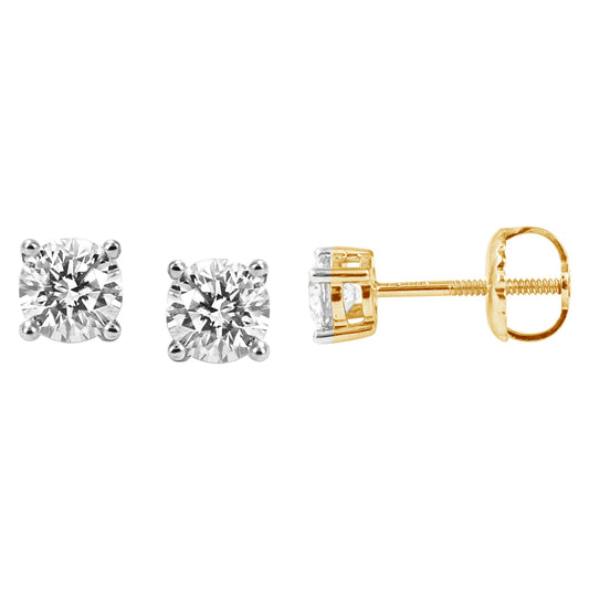 CLOSEOUT 14KT 0.46- 0.54CT D-EARRINGS