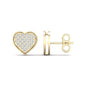 CLOSEOUT 10KT 0.15CT D-&quot;HEART EARRINGS&quot;