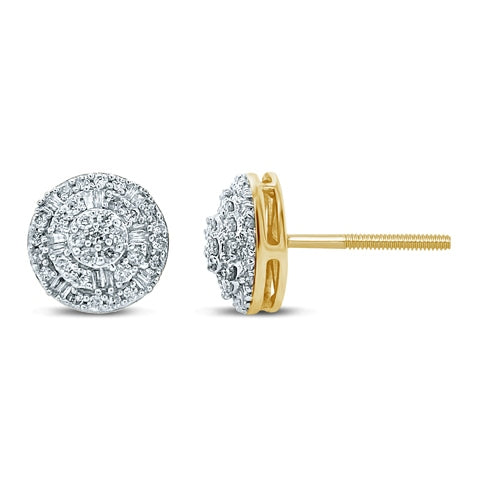 10K 0.74-0.80CT D-BAGUETTE EARRINGS