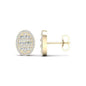 CLOSEOUT: 10KT 0.42CT D-BAGUETTES EARRINGS &quot;OVAL&quot;