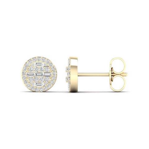 CLOSEOUT 10KT 0.25CT D-BAGUETTE EARRINGS