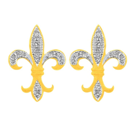 10K 0.10CT D-MICROPAVE EARRINGS