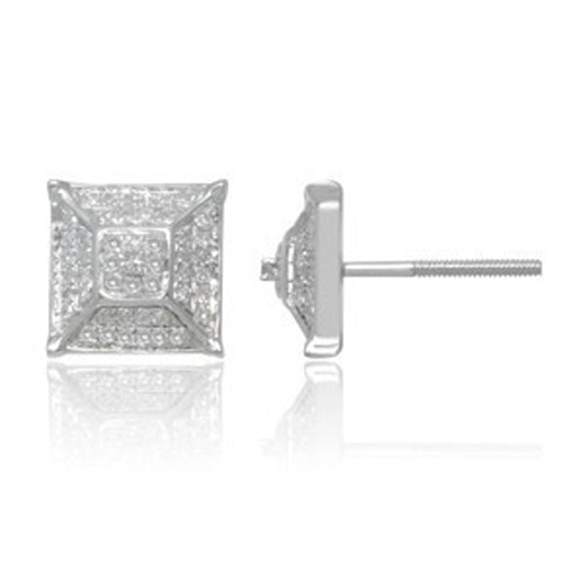 925 SS 0.19CT D-EARRINGS